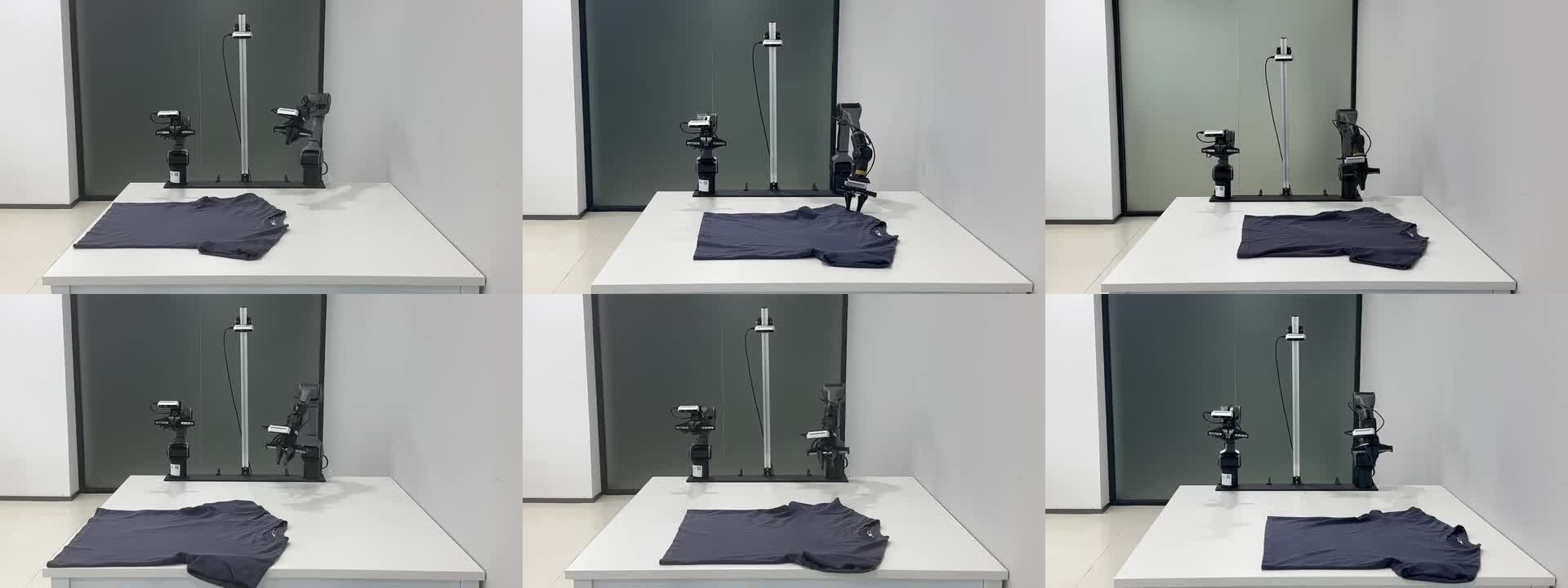 Six shirt folding demonstrations